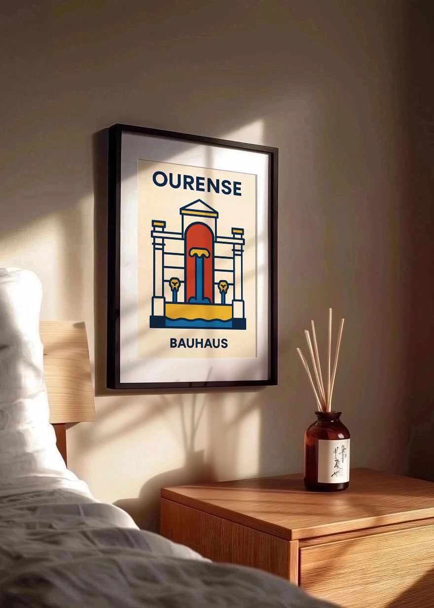Cuadro Ourense Poster Bauhaus
