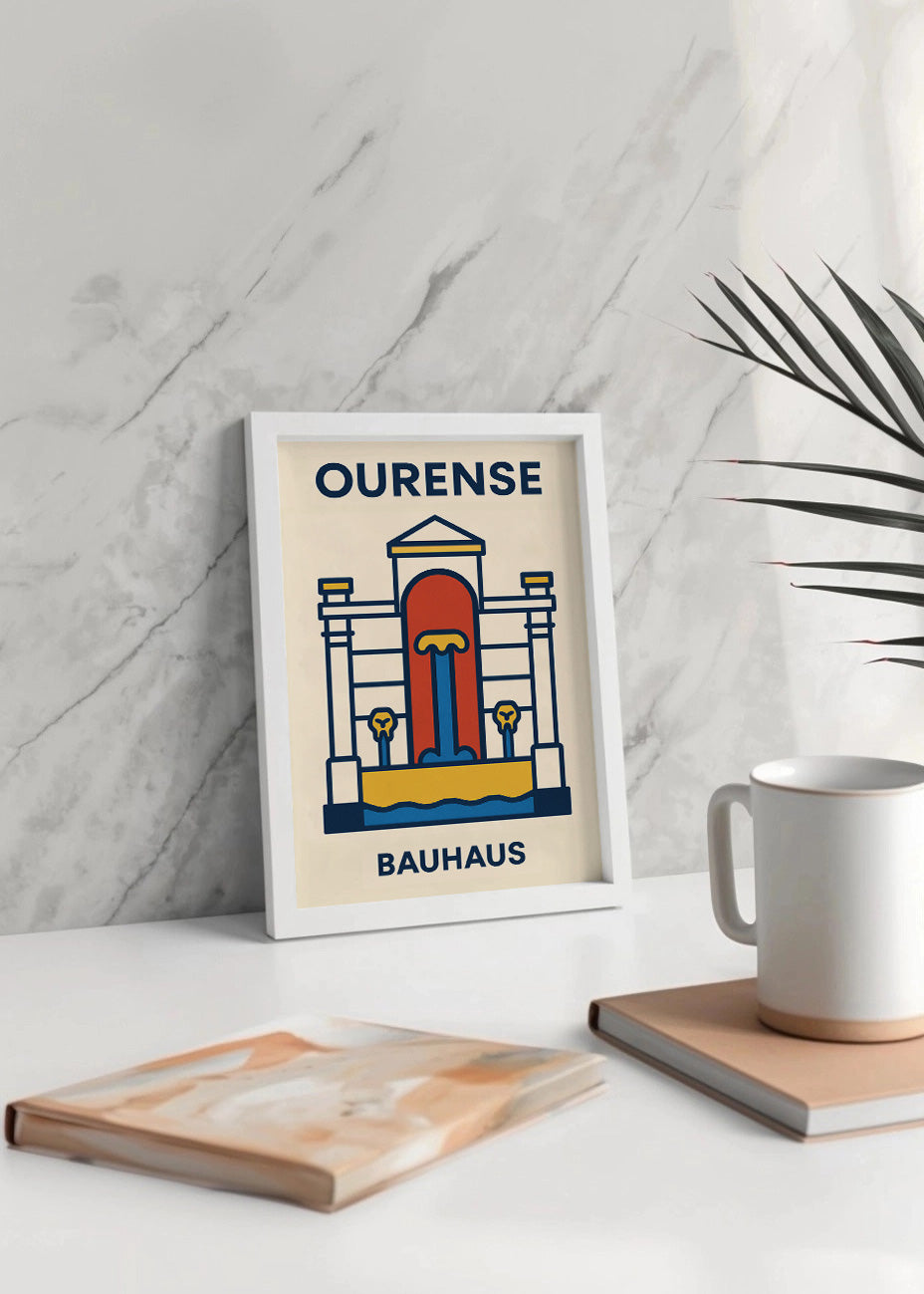 Cuadro Ourense Poster Bauhaus
