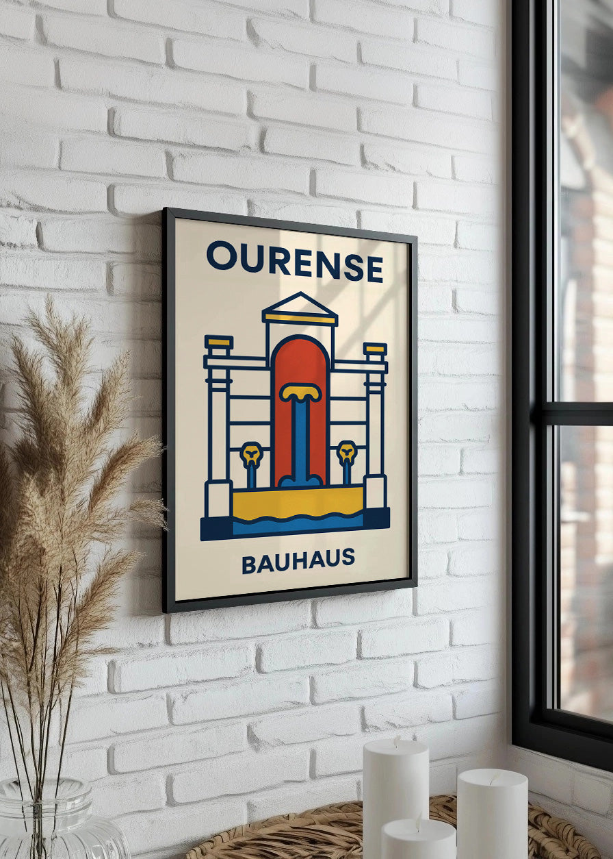 Cuadro Ourense Poster Bauhaus