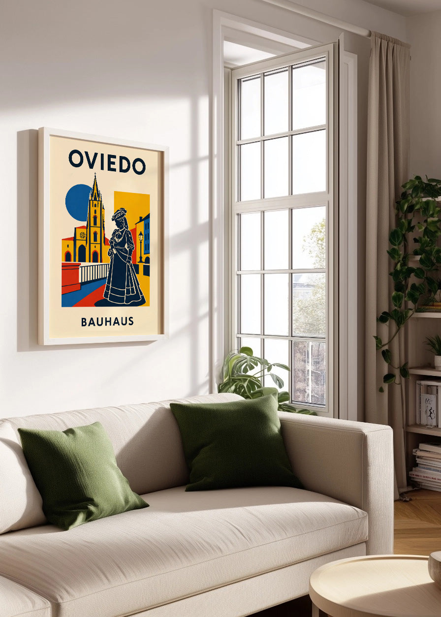 Affiche Oviedo Bauhaus