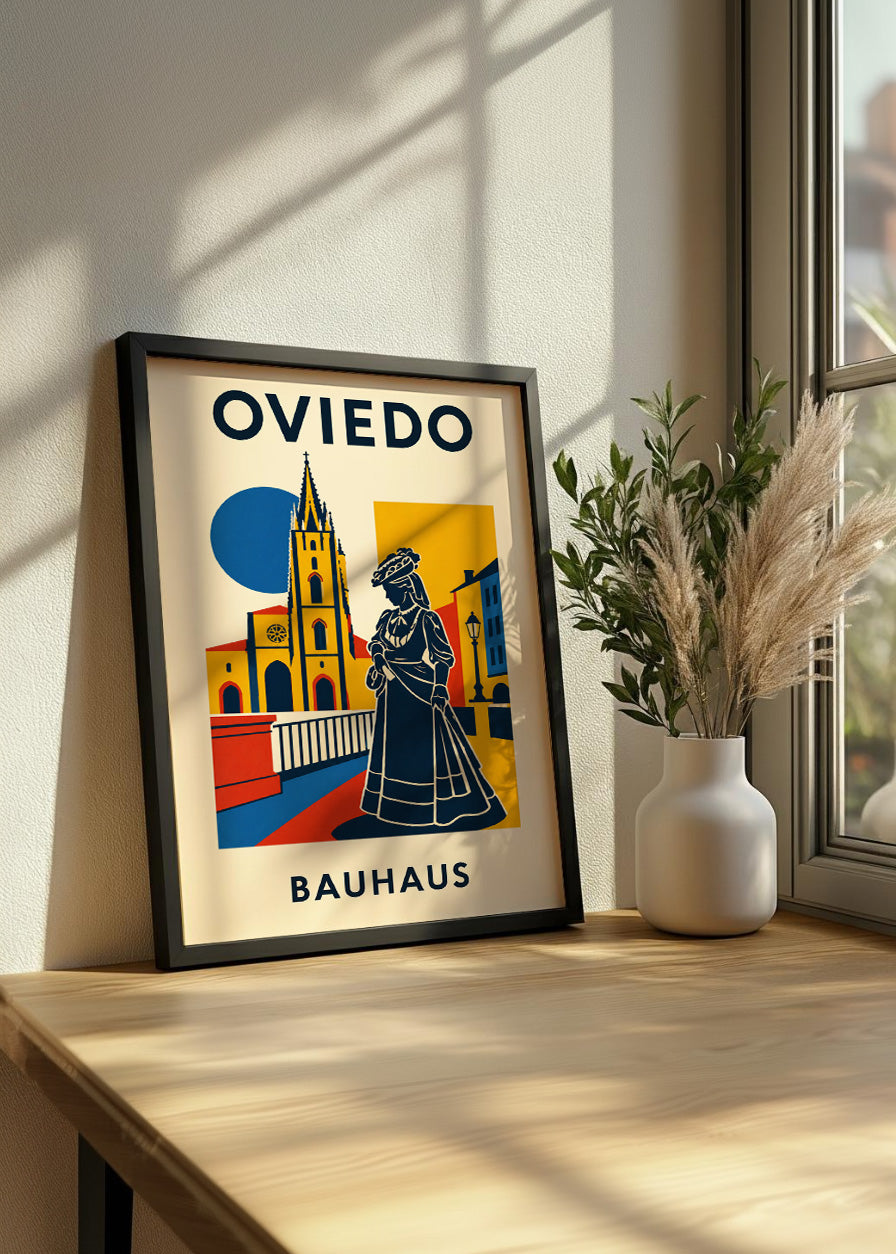 Affiche Oviedo Bauhaus