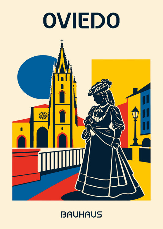 Poster Oviedo Bauhaus