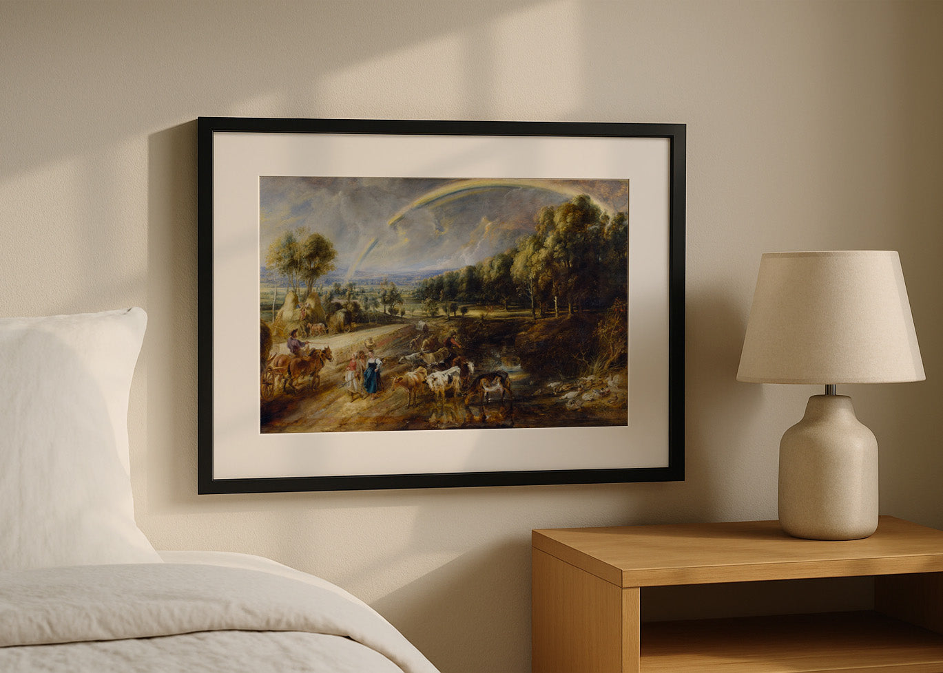 Cuadro ​Paisaje con arcoiris (Rubens)