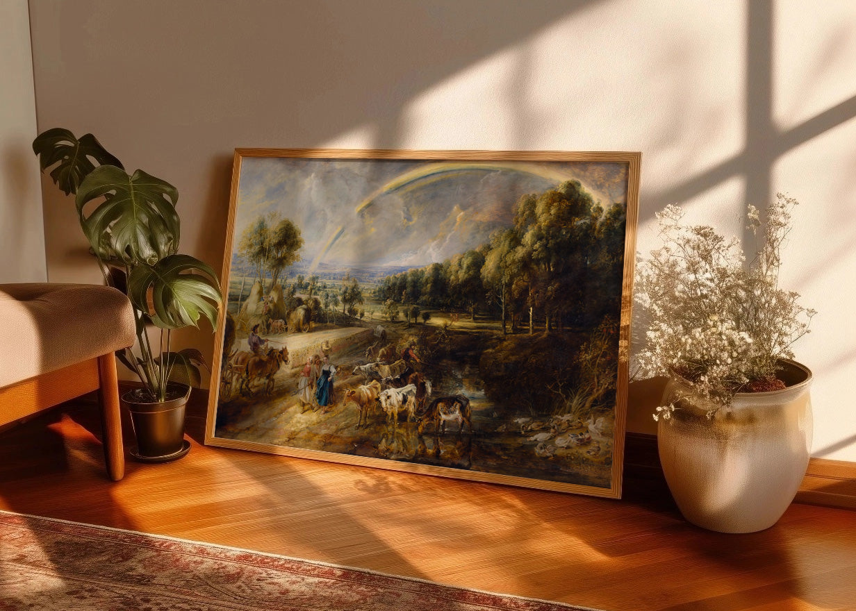 Cuadro ​Paisaje con arcoiris (Rubens)