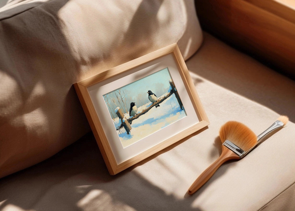 Cuadro ​Pájaros de invierno