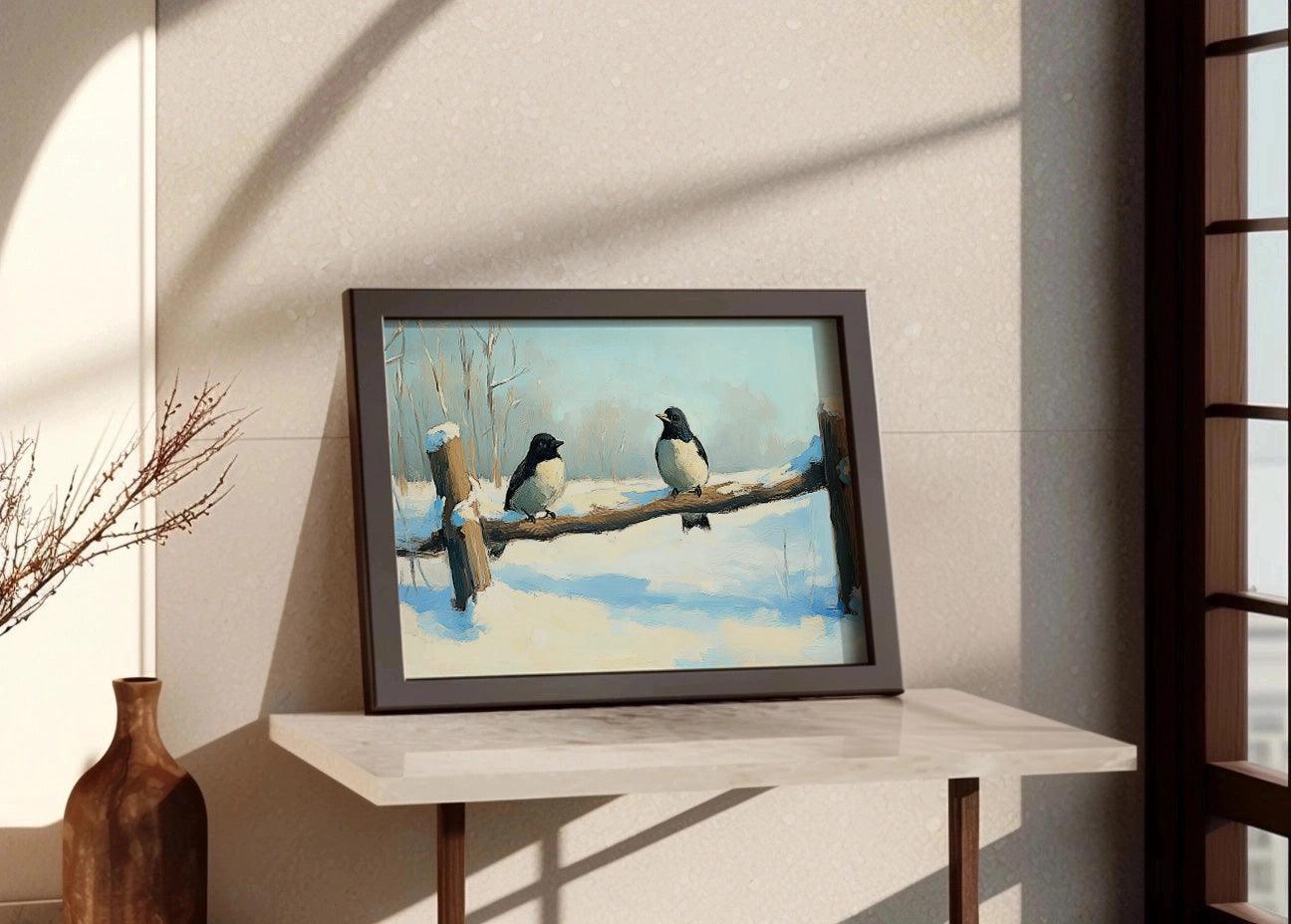 Cuadro ​Pájaros de invierno