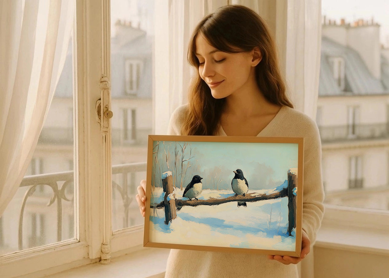 Cuadro ​Pájaros de invierno