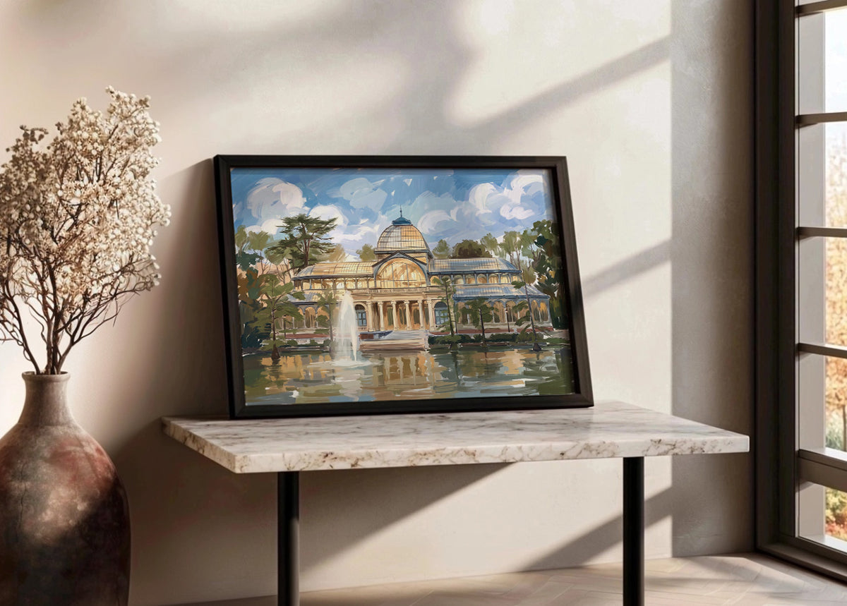 Cuadro Palacio de Cristal - Gouache