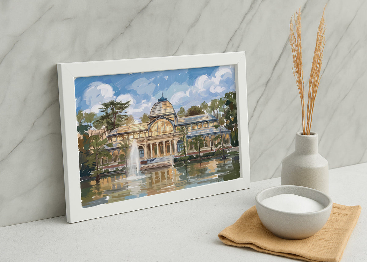 Cuadro Palacio de Cristal - Gouache