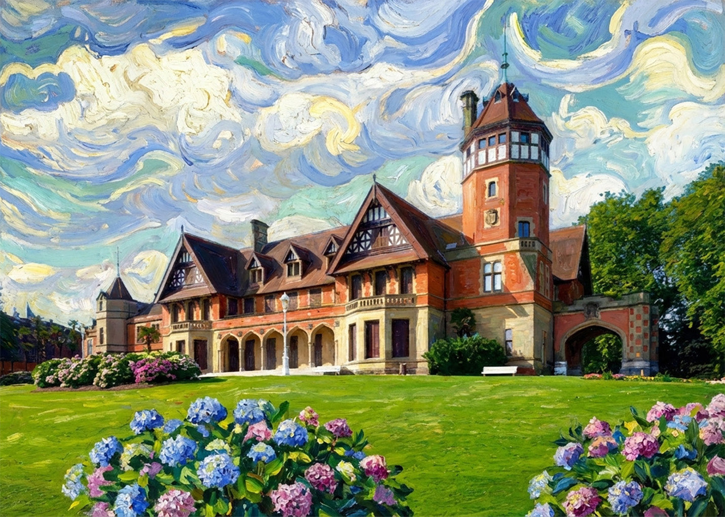 Cuadro Palacio de Miramar - Impresionista
