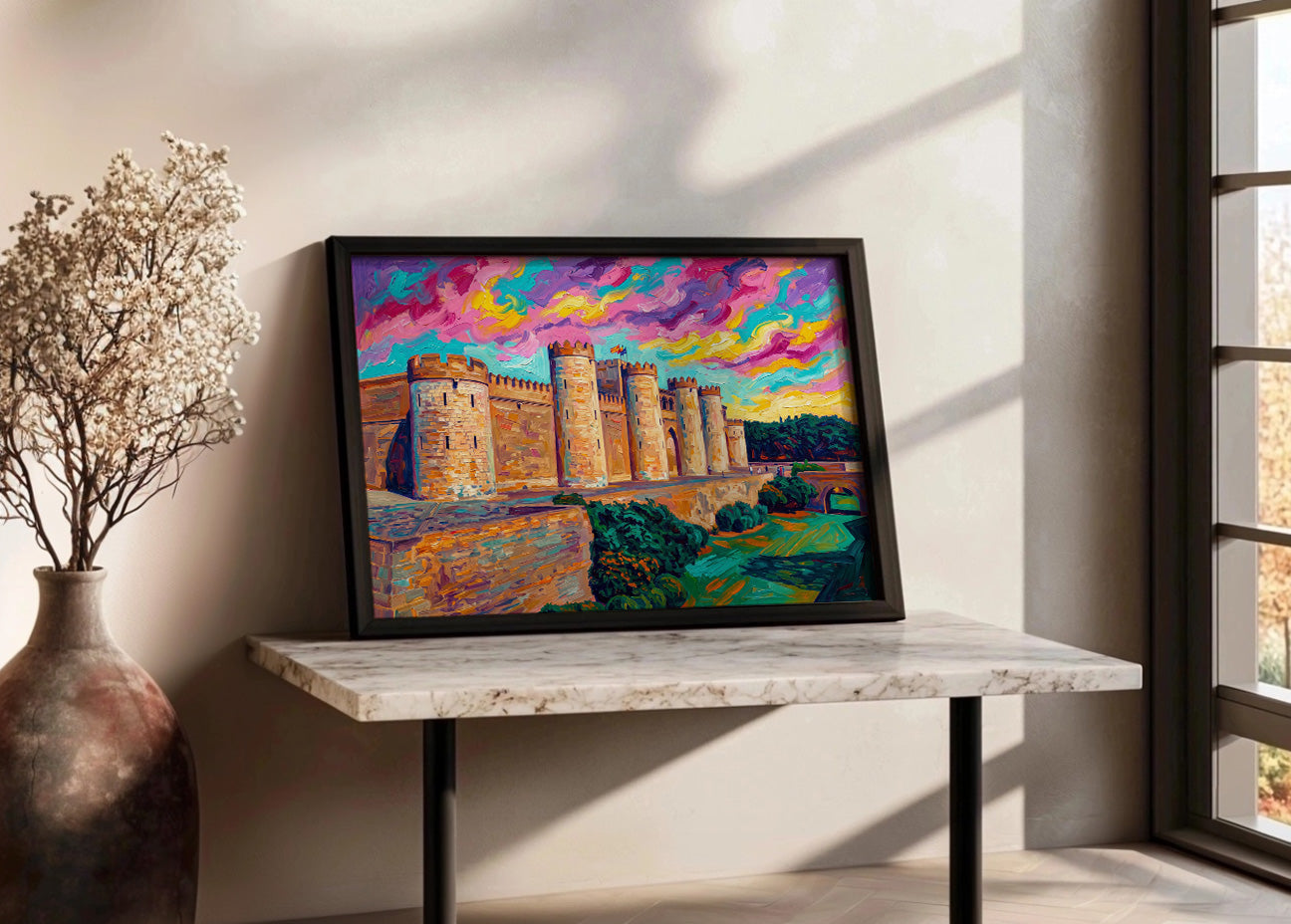 Cuadro Palacio de la Aljafería - Fauvismo