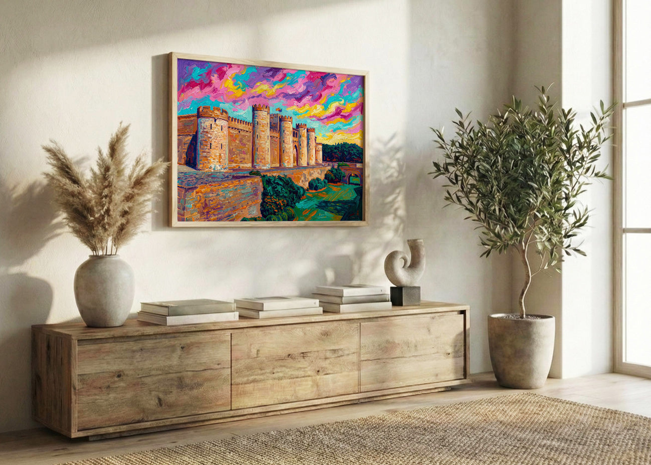 Cuadro Palacio de la Aljafería - Fauvismo