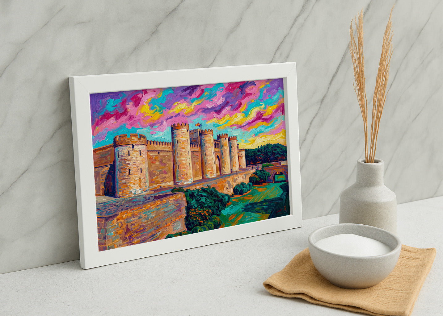 Cuadro Palacio de la Aljafería - Fauvismo