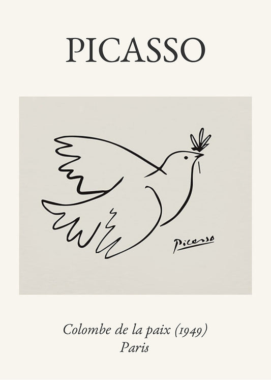 Cuadro Paloma de la paz Picasso