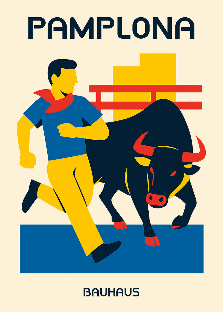 Cuadro Pamplona Poster Bauhaus