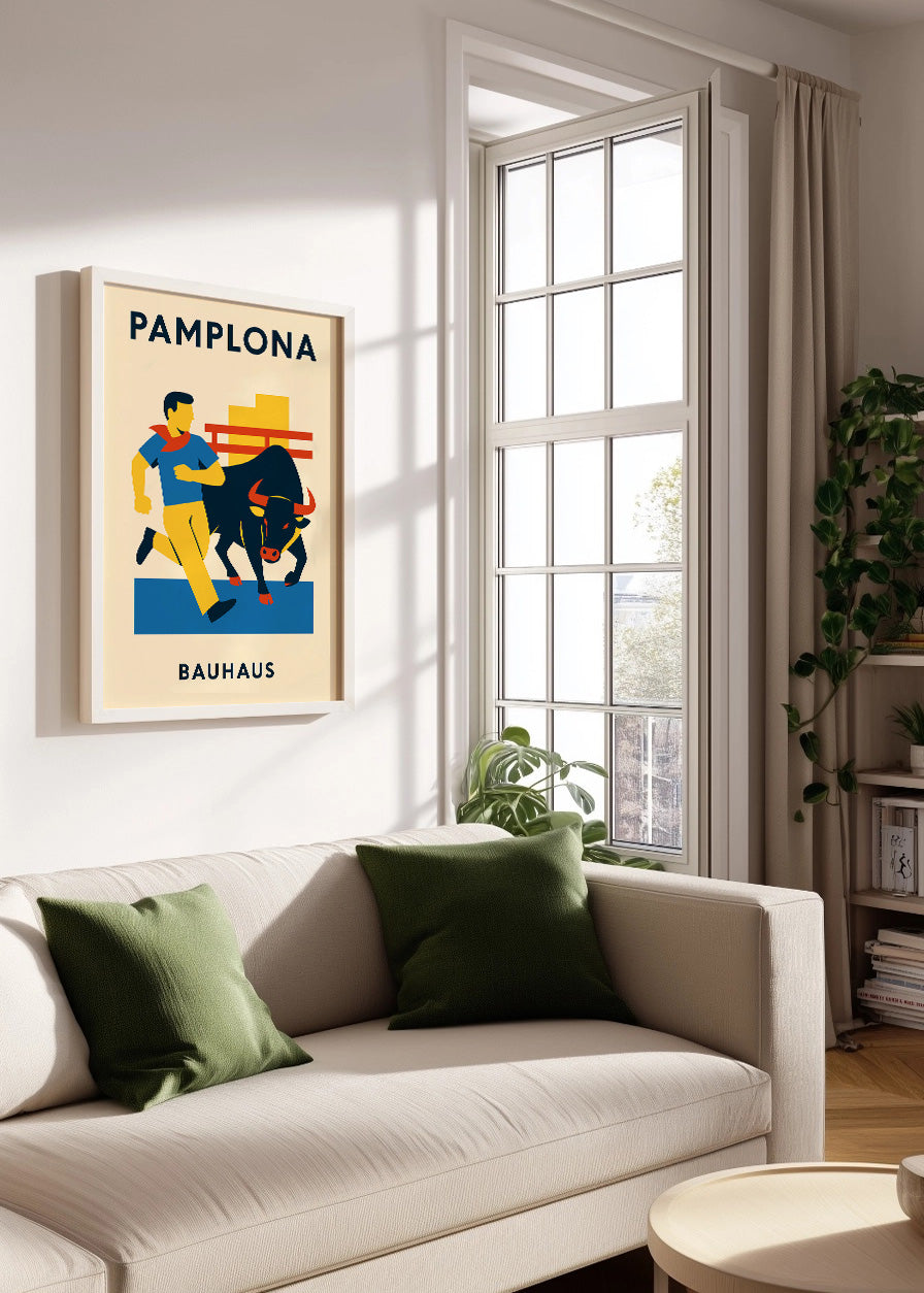 Cuadro Pamplona Poster Bauhaus