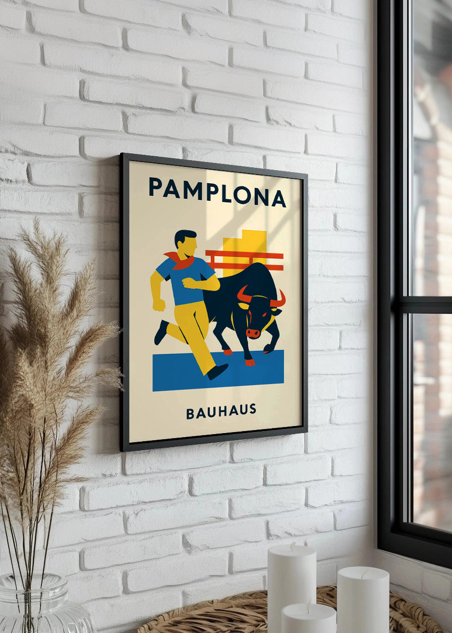 Cuadro Pamplona Poster Bauhaus
