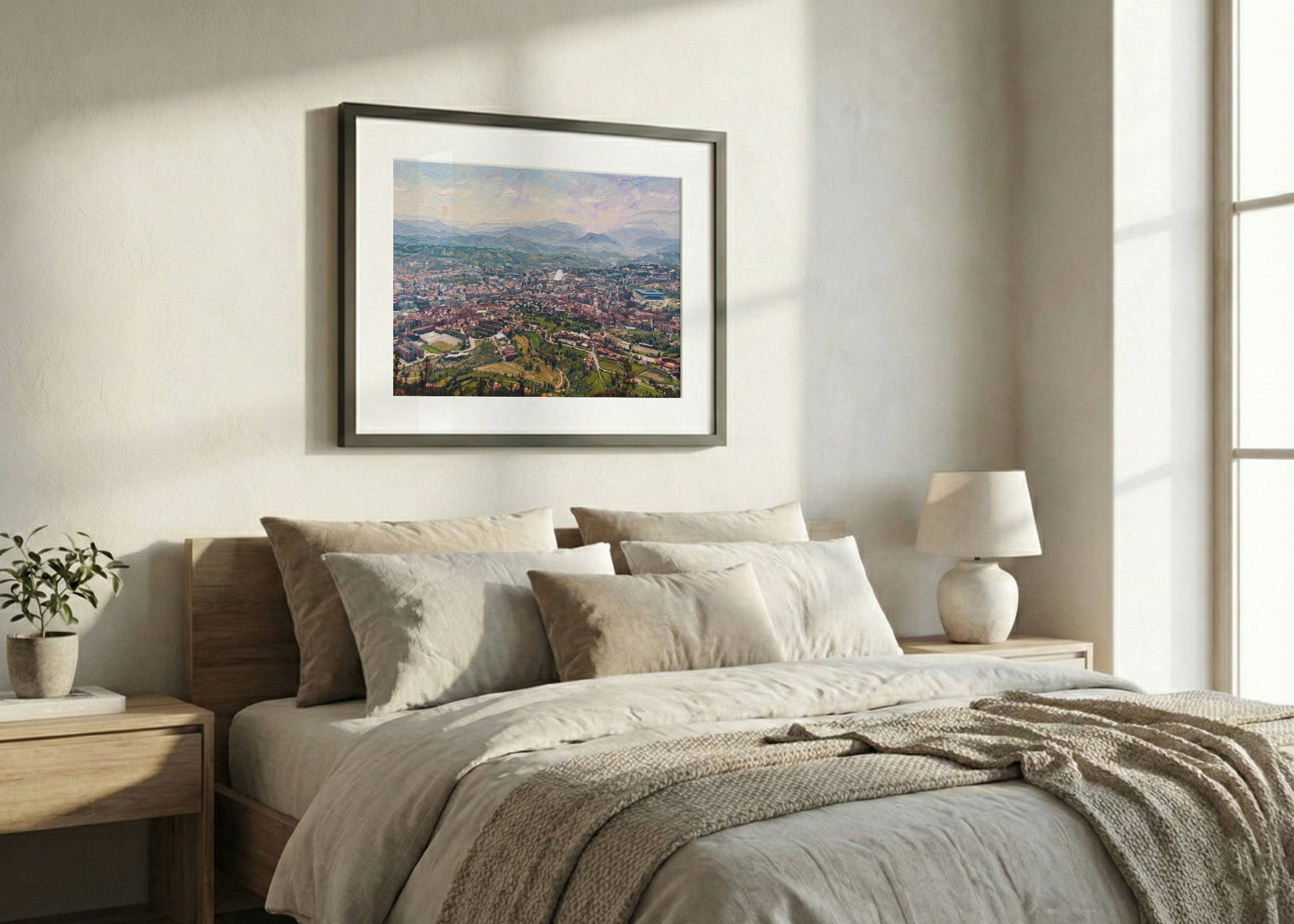 Cuadro Panorámica de Oviedo estilo Óleo
