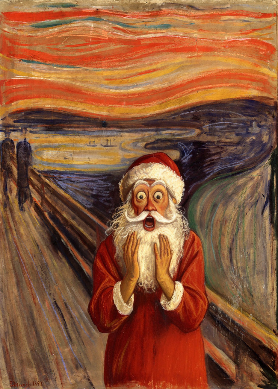 Cuadro ​Papa Noel en EL Grito