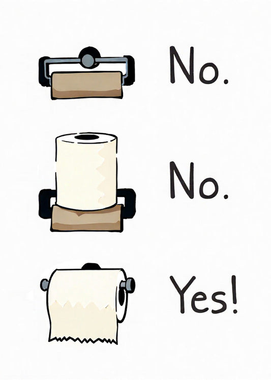 Cuadro Papel higiénico del baño