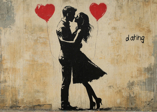 Cuadro ​Pareja de enamorados estilo Banksy
