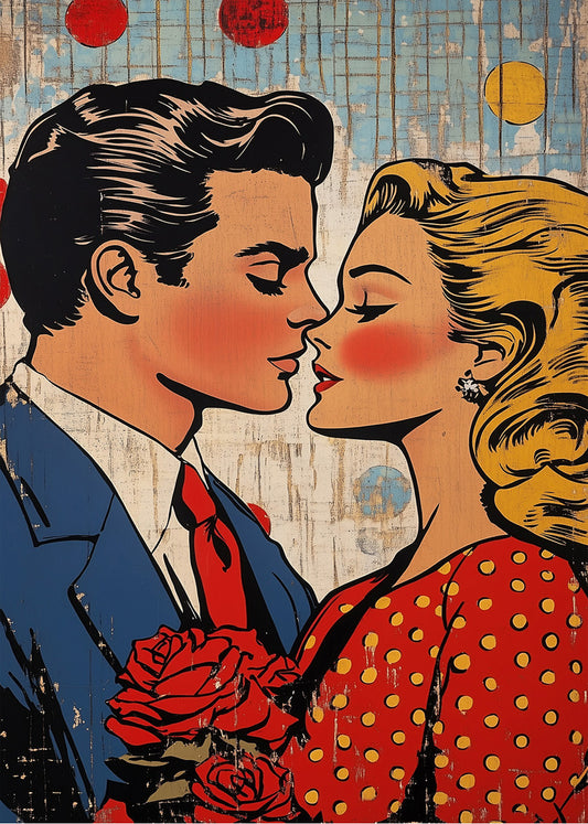 Cuadro ​Pareja enamorada Pop Art