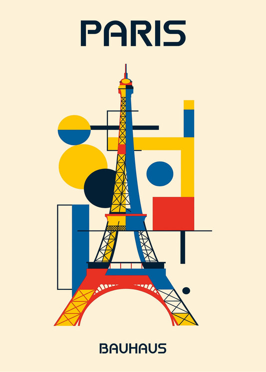 Cuadro Paris Poster Bauhaus