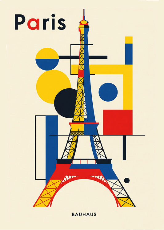 Cuadro Paris Poster Bauhaus
