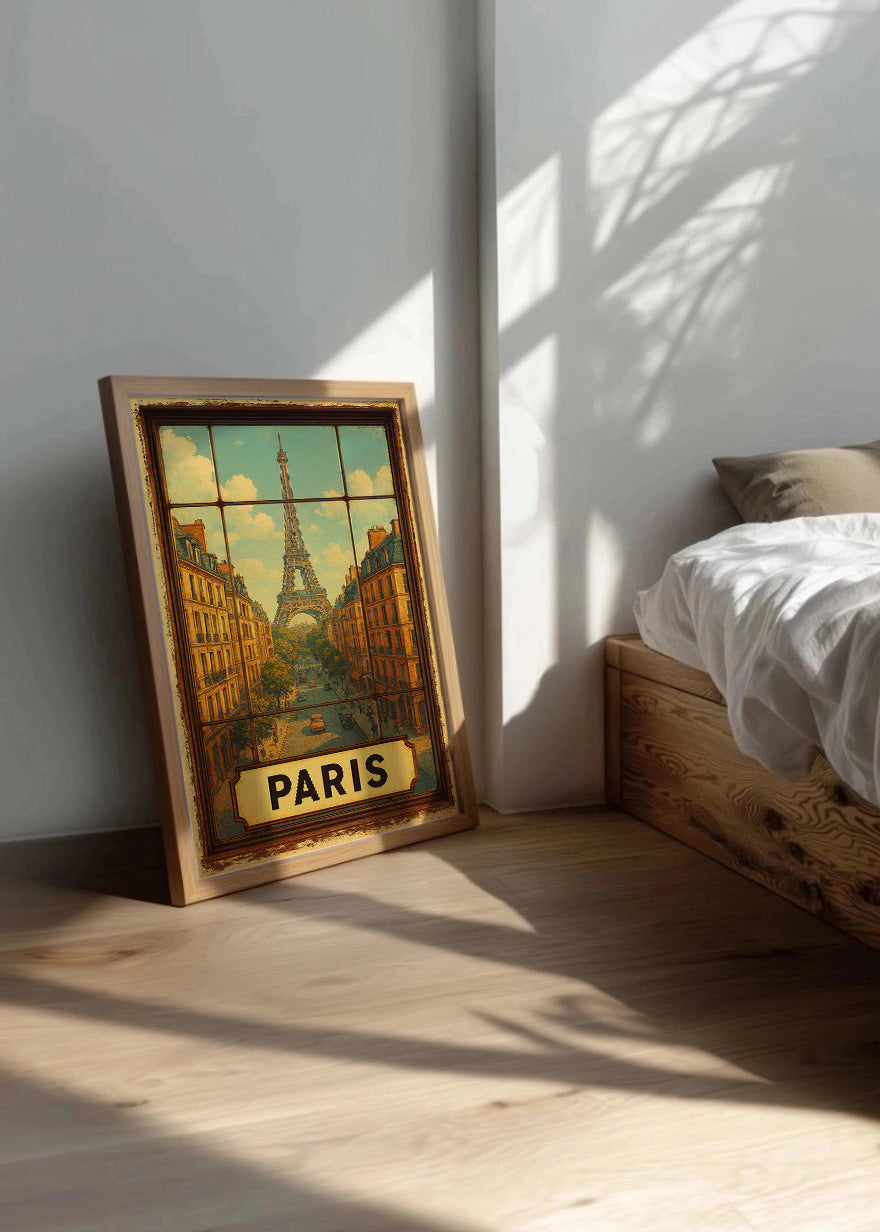 Cuadro Paris estilo poster vintage