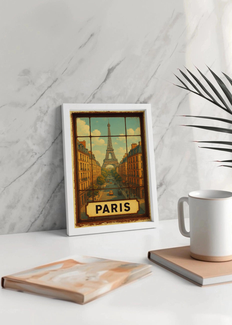 Cuadro Paris estilo poster vintage