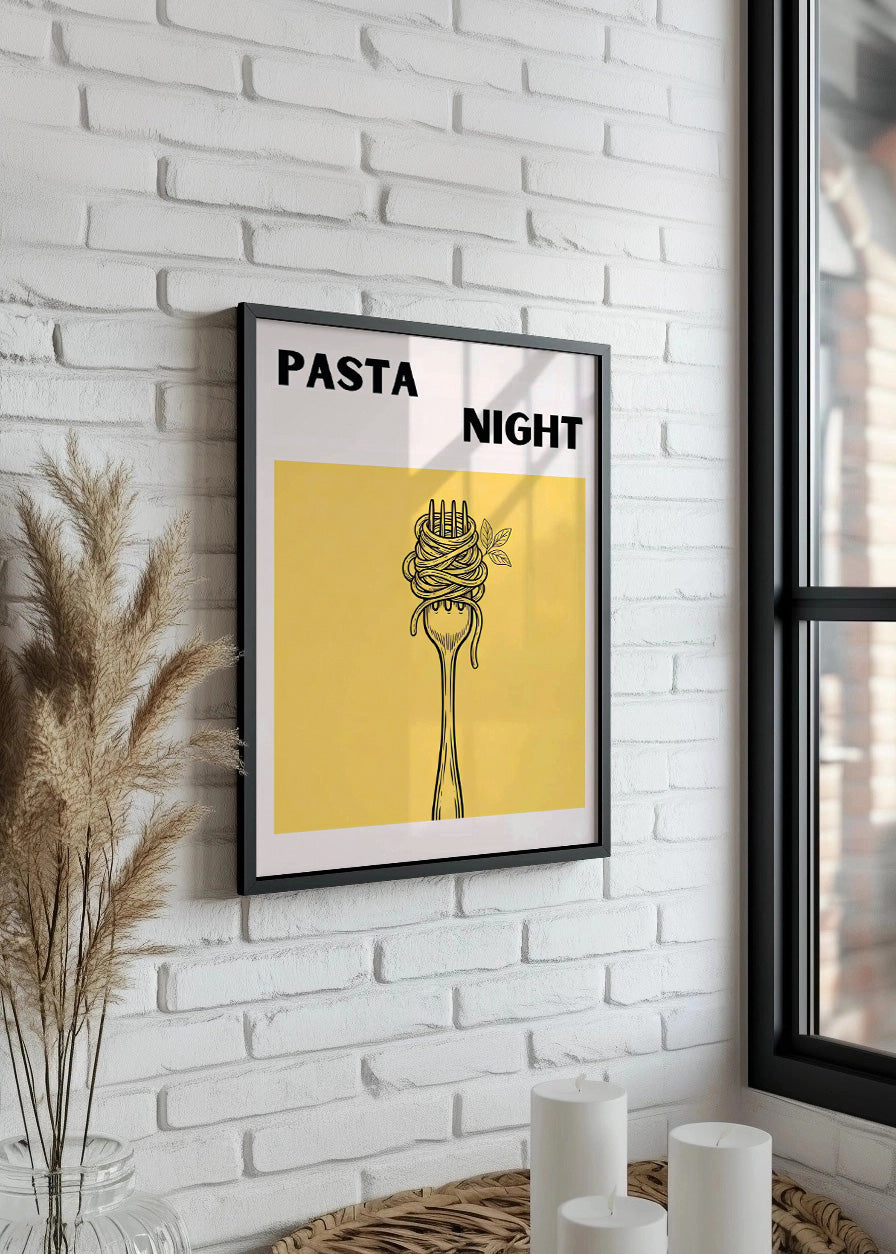 Cuadro Pasta night