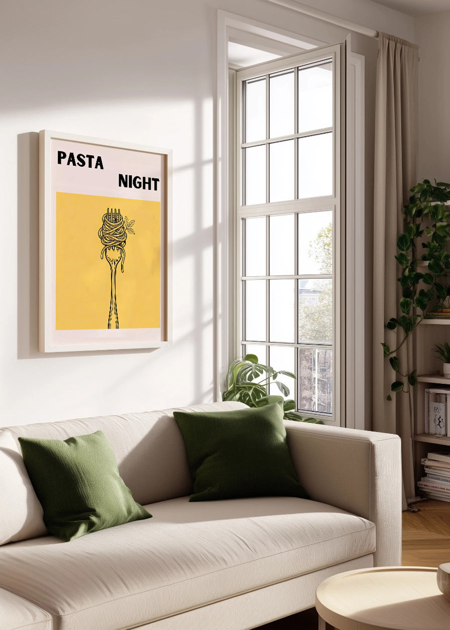 Cuadro Pasta night