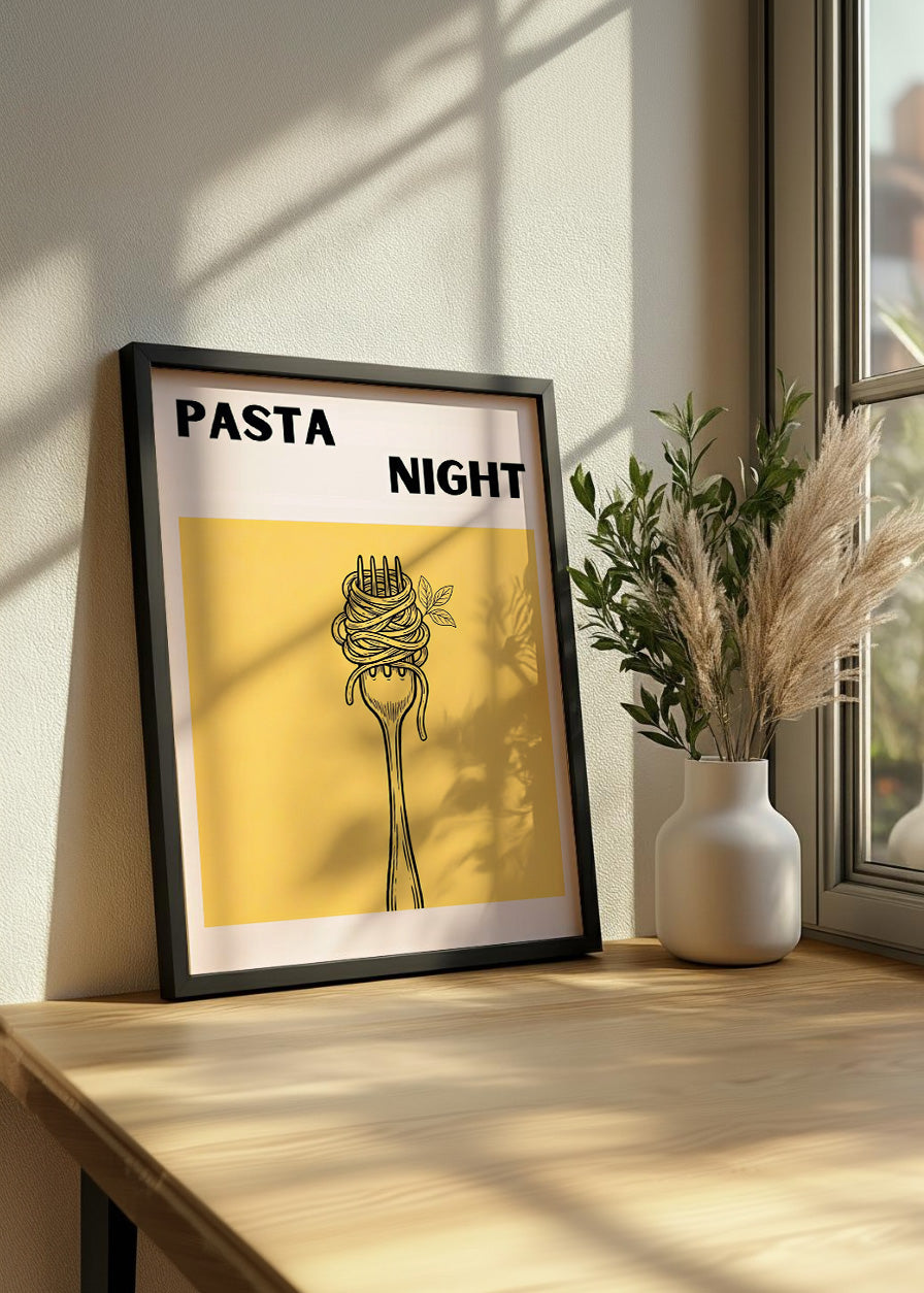 Cuadro Pasta night