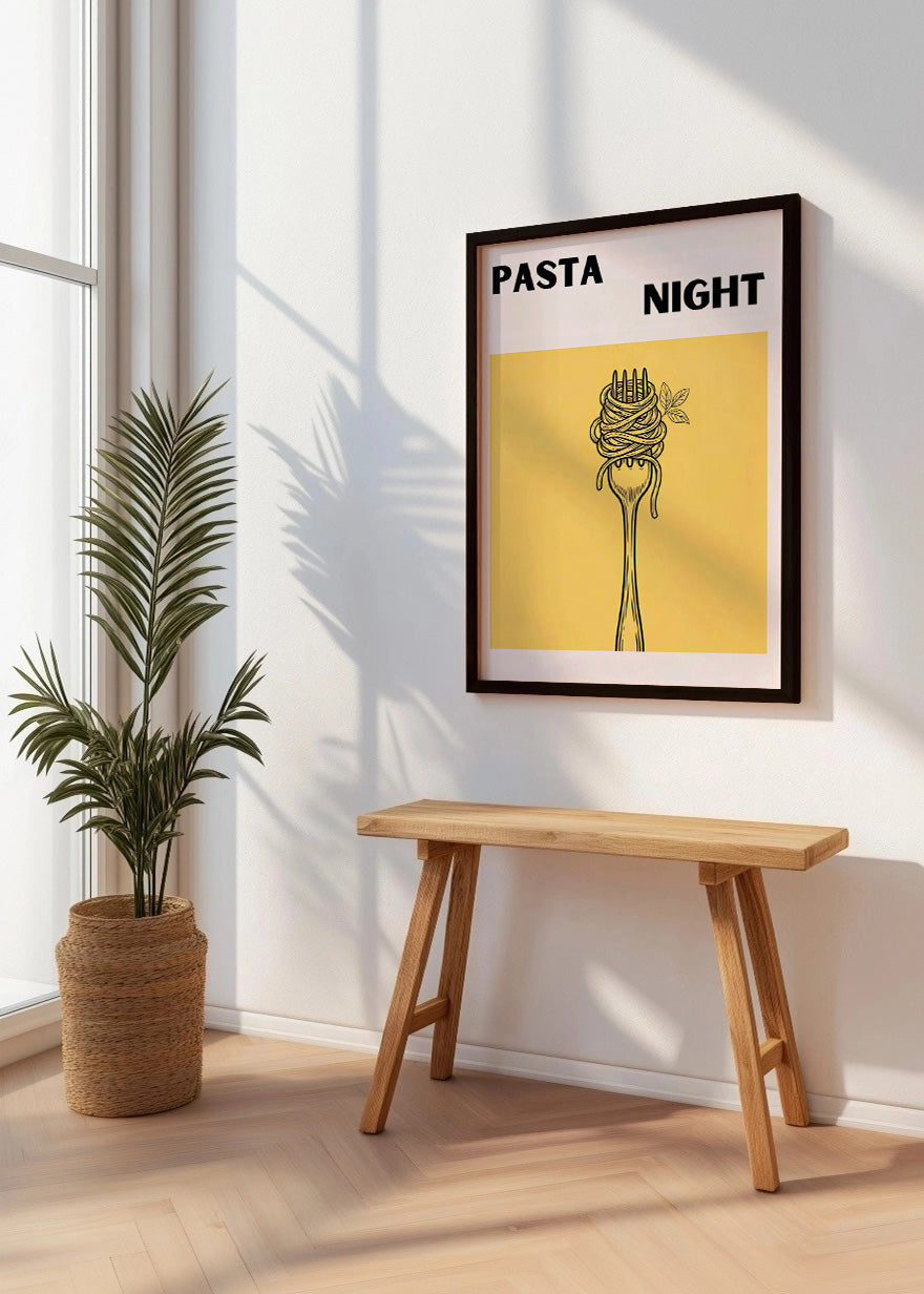 Cuadro Pasta night