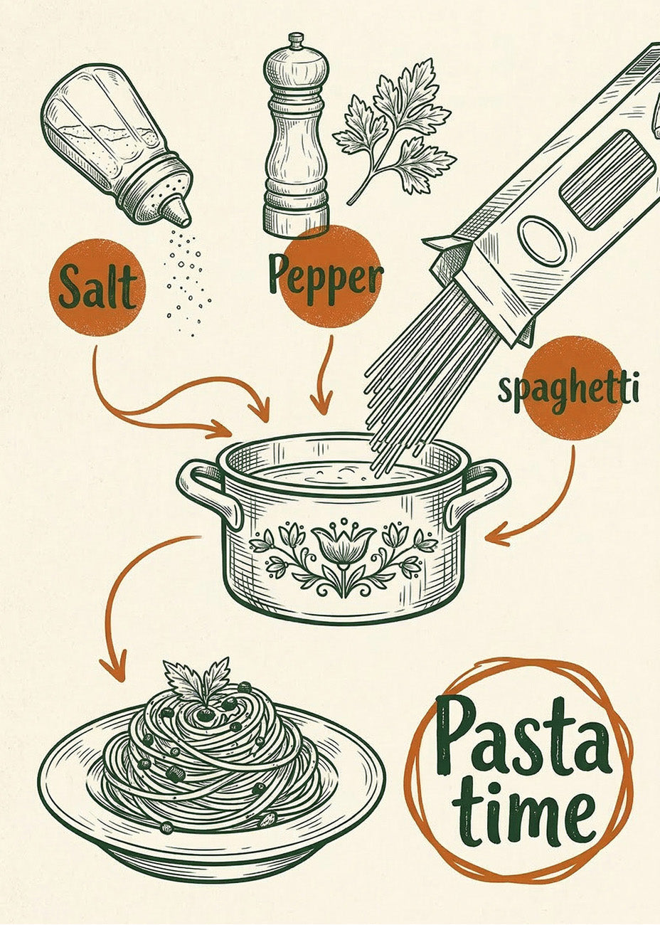 Cuadro Pasta time - Decoración de cocina
