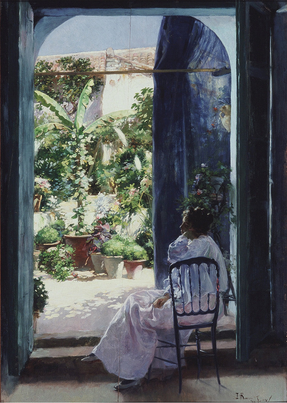 Cuadro Patio andaluz (Julio Romero de Torres)