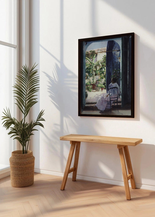 Cuadro Patio andaluz (Julio Romero de Torres)