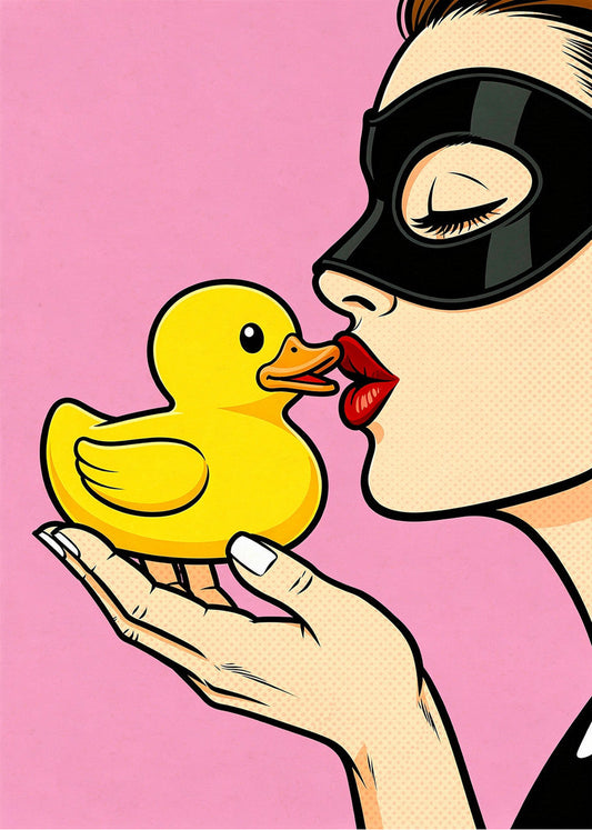Cuadro Patito afortunado de cómic