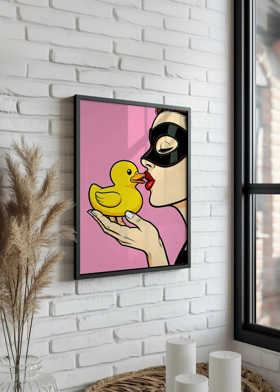 Cuadro Patito afortunado de cómic