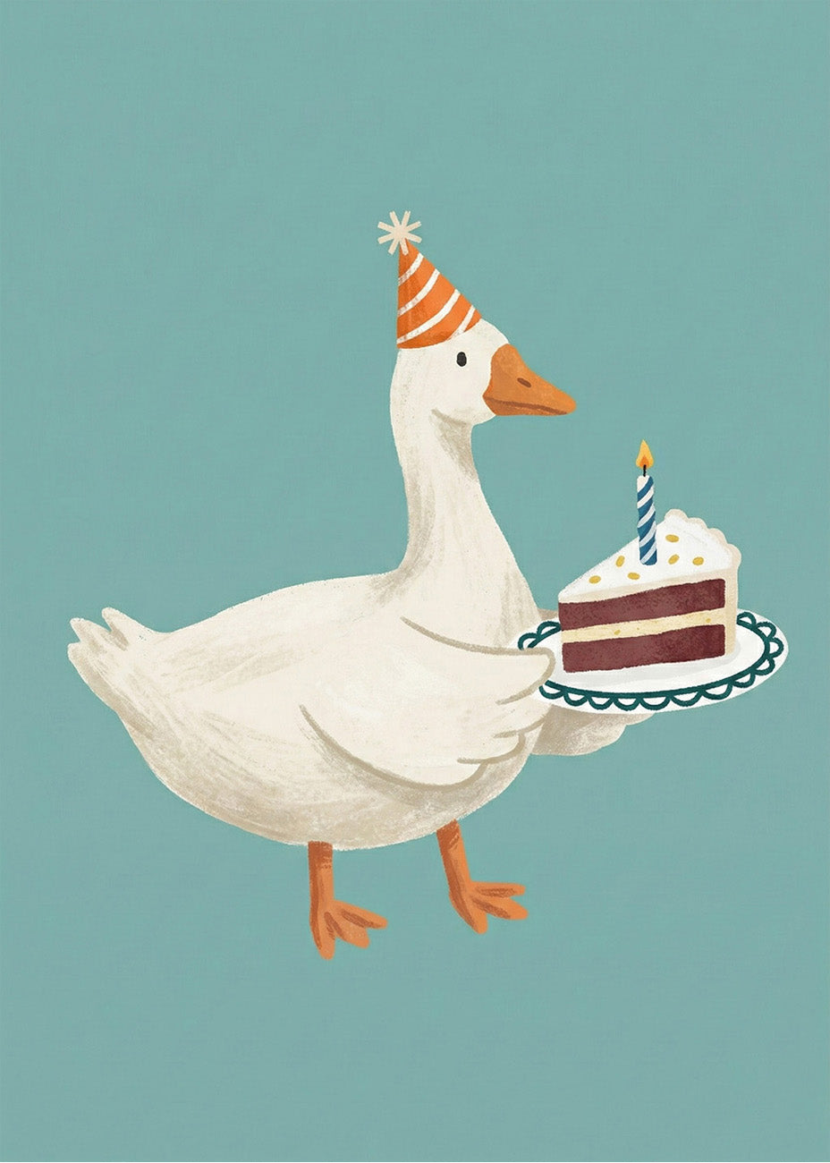 Cuadro Pato de cumpleaños