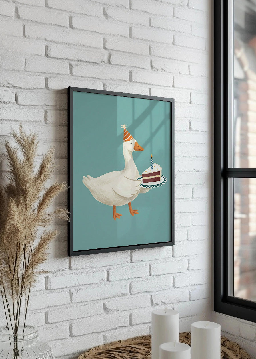 Cuadro Pato de cumpleaños