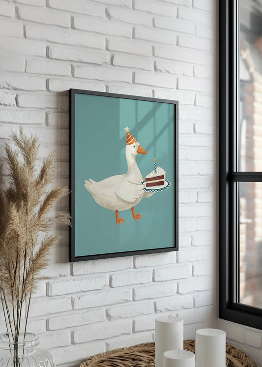 Cuadro Pato de cumpleaños