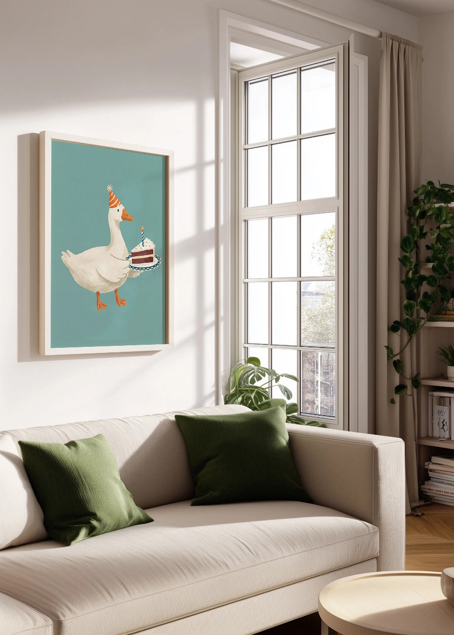 Cuadro Pato de cumpleaños