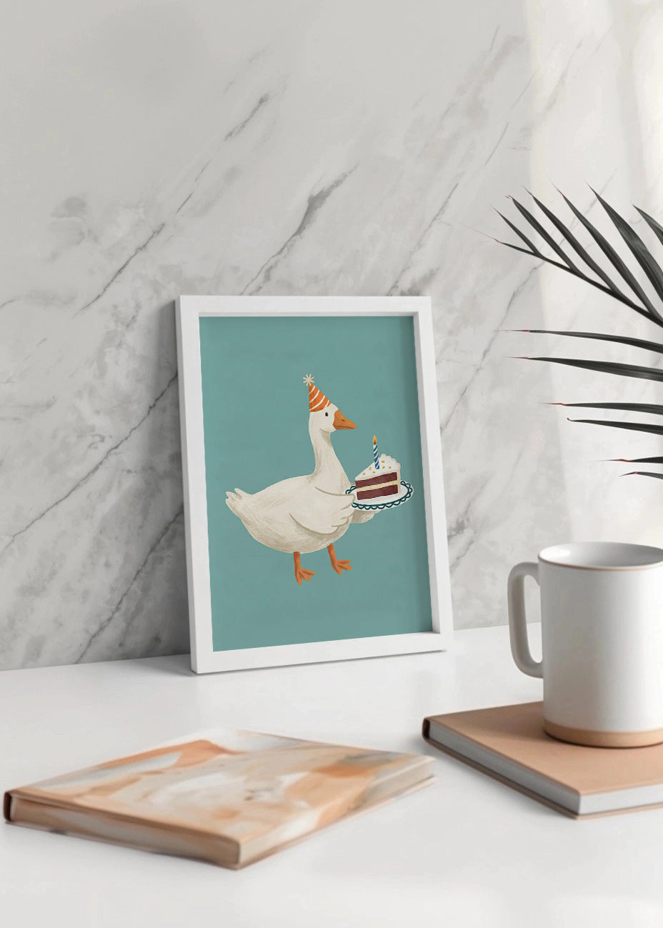 Cuadro Pato de cumpleaños