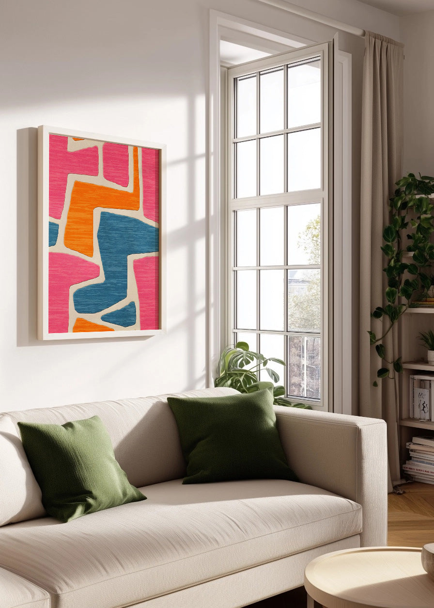 Cuadro ​Patrón geometico