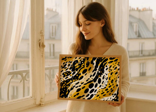 Cuadro Patrón piel leopardo