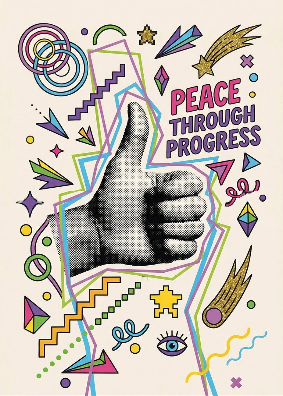 Cuadro Peacce throught progress