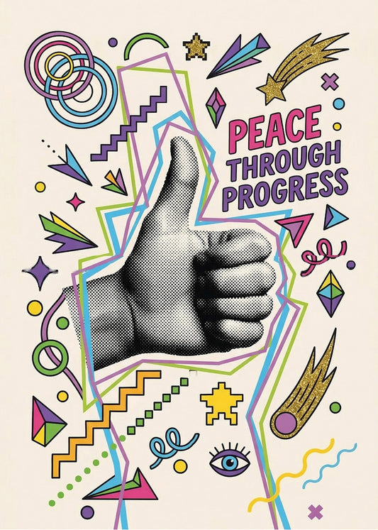 Cuadro Peacce throught progress