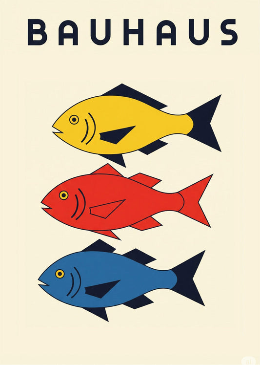 Cuadro Peces Bauhaus