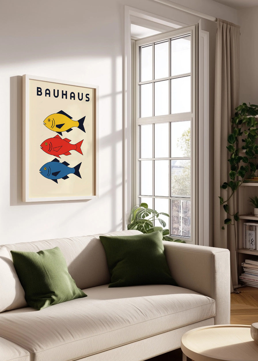 Cuadro Peces Bauhaus